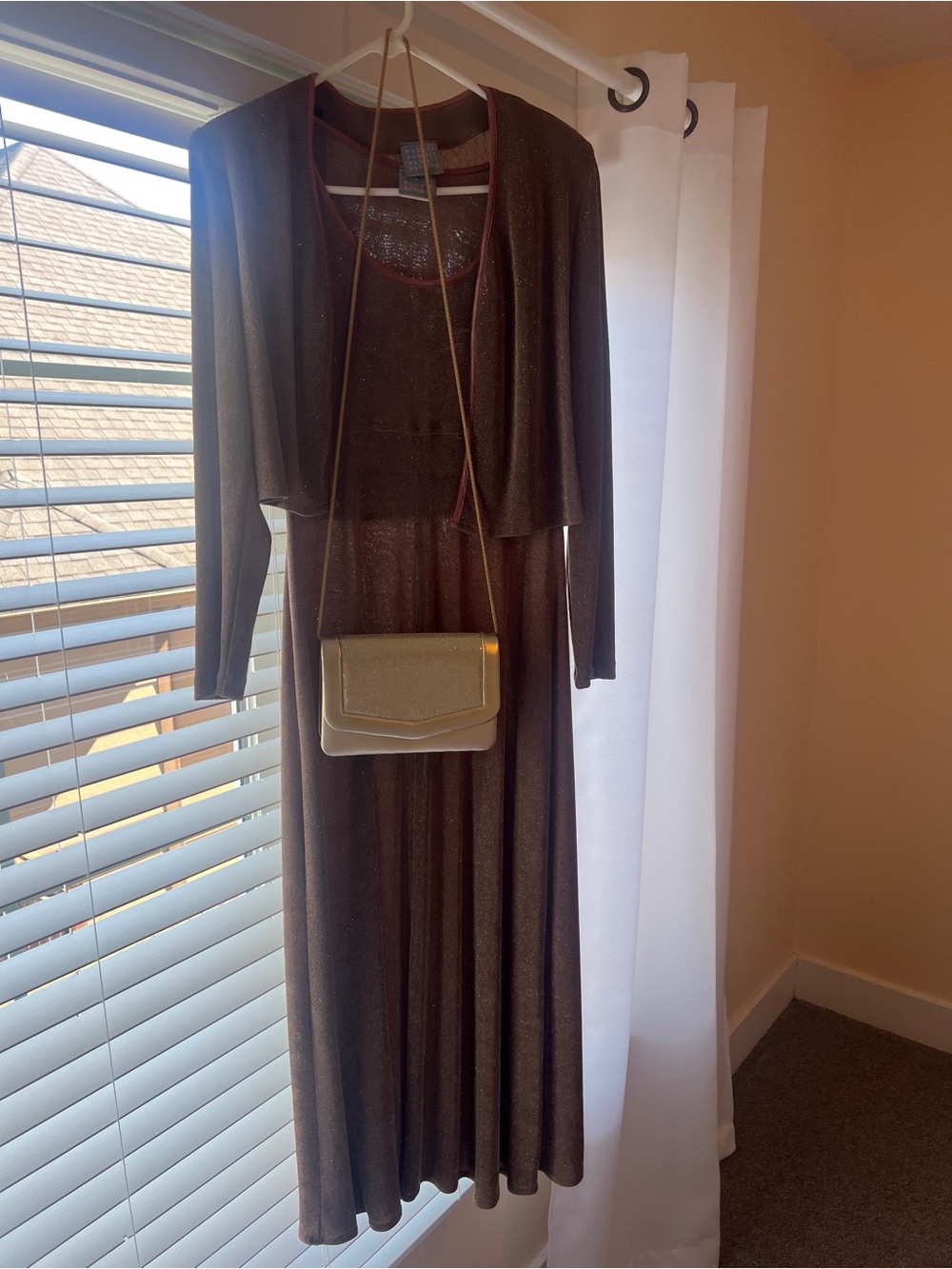 Rabbit Rabbit Rabbit vintage gold dress